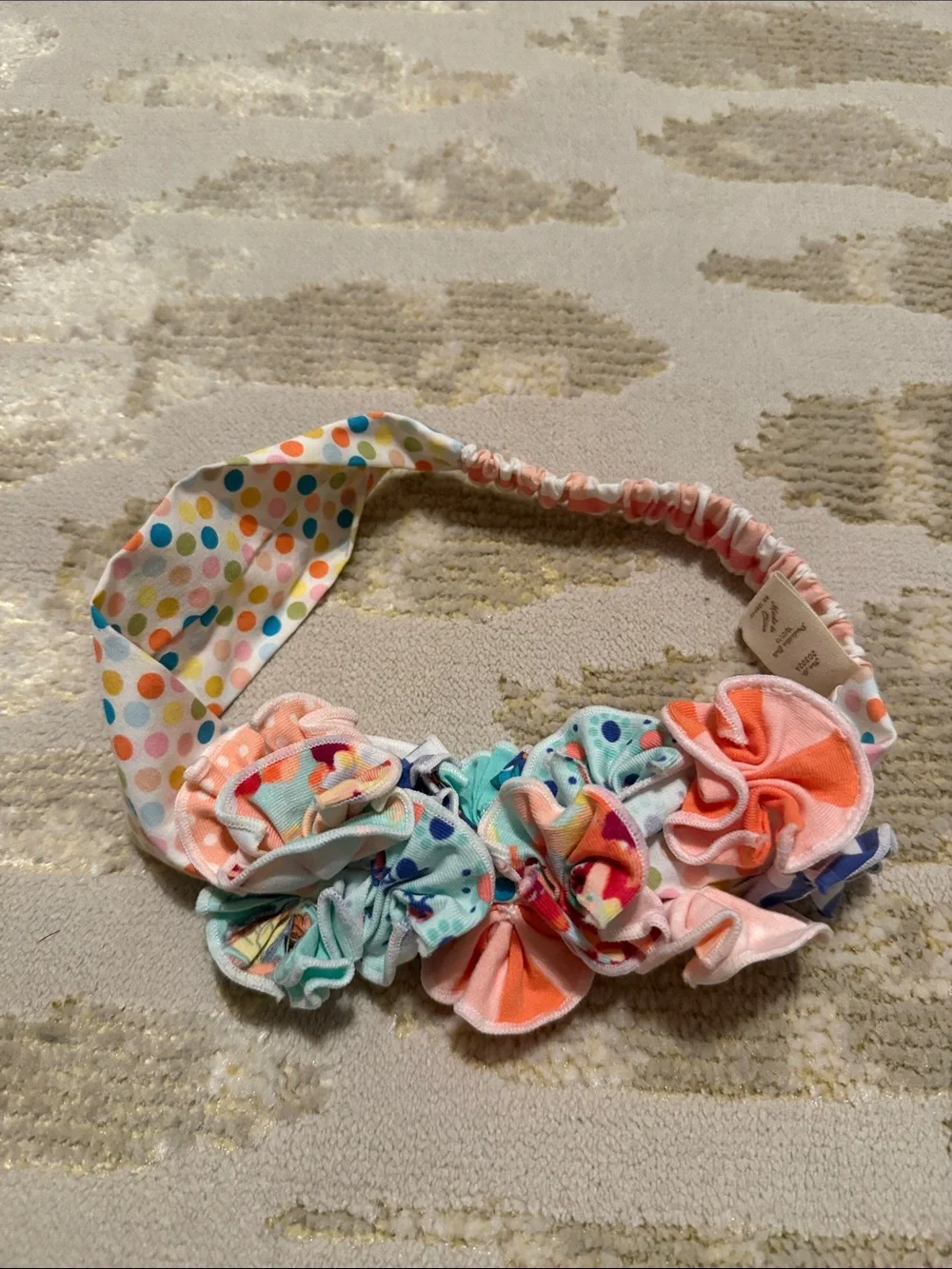 Matilda Jane Friends Forever Kids Multicolor Floral & Polka Dot Fabric Headband